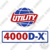 Image of Utility 4000D-X Decal Kit Dry Van Trailer- Aftermarket Kit