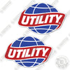 Image of Utility Logo 7 Inch Decal Kit Semi Trailer- Aftermarket Kit