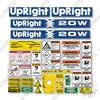 Image of Upright X20W Decal Kit Scissor Lift - Aftermarket Kit