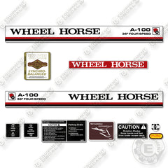 Wheel Horse A100 Decal Tractor - Aftermarket Kit