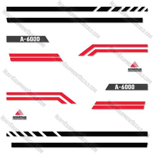 Fits Advantage A-6000 Water Truck Decal Kit
