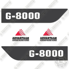 Advantage G-8000 Decal Kit Water Truck - Aftermarket Kit