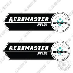 Fits Aeromaster PT120 Decal Kit Compost Turner