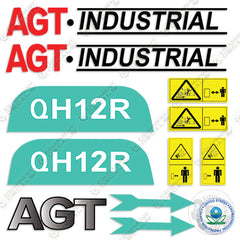 AGT Industrial QH12R Decal Kit Mini Excavator