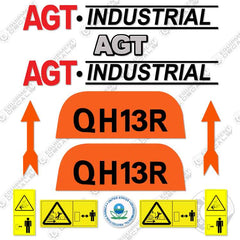 AGT Industrial QH13R Decal Kit Mini Excavator