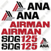 Image of Fits Airman SDG125 Decal Kit Generator