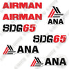 Image of Airman SDG65 Decal Kit Generator- Aftermarket Kit