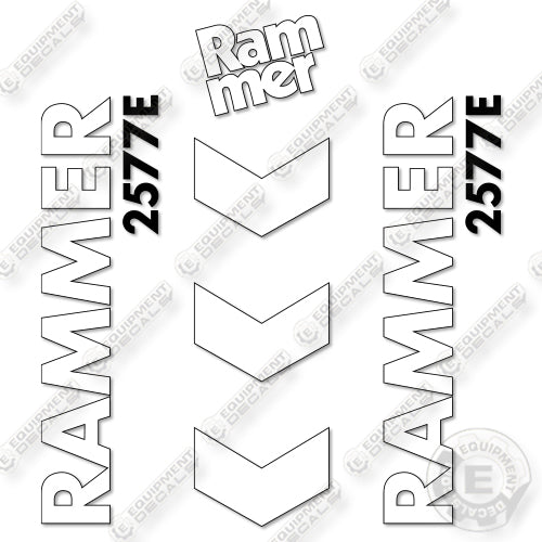 Fits Allied RAMMER 2577E Decal Kit Hammer