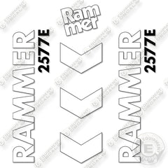 Fits Allied RAMMER 2577E Decal Kit Hammer