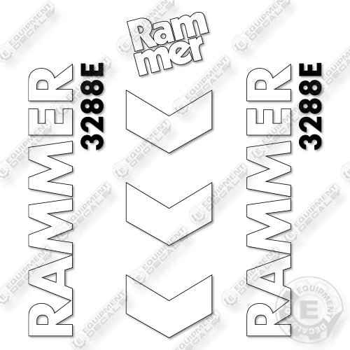 Fits Allied RAMMER 3288E Decal Kit Hammer