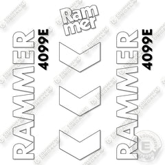 Fits Allied RAMMER 4099E Decal Kit Hammer
