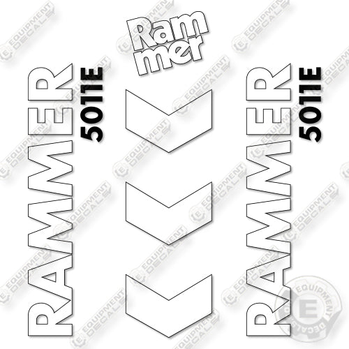 Fits Allied RAMMER 5011E Decal Kit Hammer