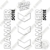 Image of Fits Allied RAMMER 5011E Decal Kit Hammer