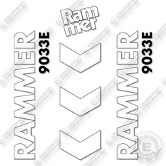 Fits Allied RAMMER 9033E Decal Kit Hammer