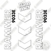 Image of Fits Allied RAMMER 9033E Decal Kit Hammer