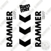 Image of Allied RAMMER R35P Decal Kit Hammer - Aftermarket Kit
