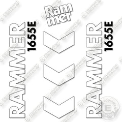 Fits Allied RAMMER 1655E Decal Kit Hammer