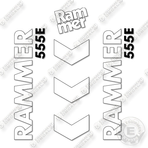 Fits Allied RAMMER 555E Decal Kit Hammer