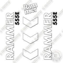 Fits Allied RAMMER 555E Decal Kit Hammer