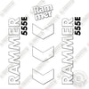 Image of Fits Allied RAMMER 555E Decal Kit Hammer