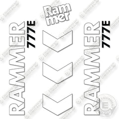 Fits Allied RAMMER 777E Decal Kit Hammer