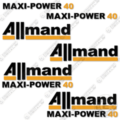 Fits Allmand Maxi-Power 40 Decal Kit Mobile Generator