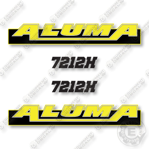 Aluma 7212H Decal Kit Trailer - Aftermarket Kit