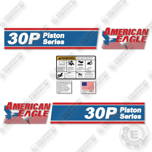 Fits American Eagle 30P Decal Kit Air Compressor