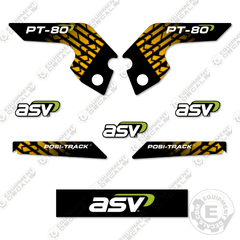 Fits ASV PT-80 Decal Kit Track Loader