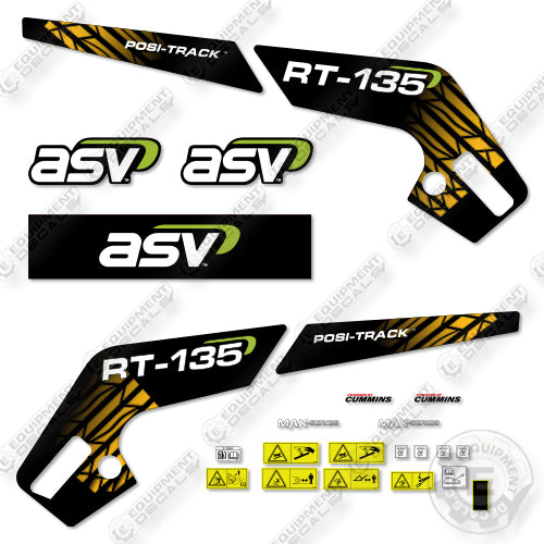 Fits ASV RT-135 Decal Skid Steer