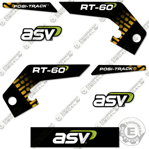 ASV PT30 Compact Tracked Loader Decals Stickers Kit - EARLY MODEL