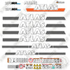 Image of Atlas 270MH Decal Kit Excavator -Custom Blue- Aftermarket Kit
