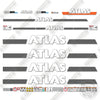 Image of Atlas 520MH Decal Kit Excavator -Custom Blue- Aftermarket Kit