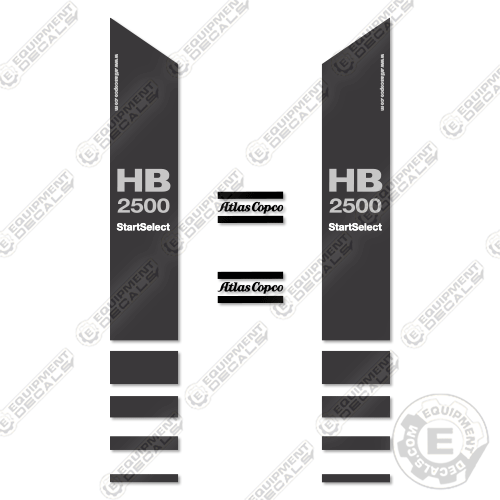Fits Atlas Copco HB2500 Decal Kit Hammer