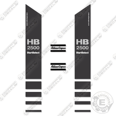 Fits Atlas Copco HB2500 Decal Kit Hammer
