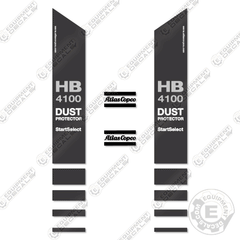 Fits Atlas Copco HB4100 Decal Kit Hammer