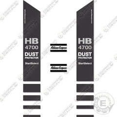Fits Atlas Copco HB4700 Decal Kit Hammer