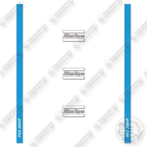 Atlas Copco PAS300HF Decal Kit Pump - Aftermarket Kit