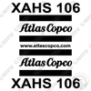 Image of Fits Atlas Copco XAHS 106 Decal Kit Air Compressor