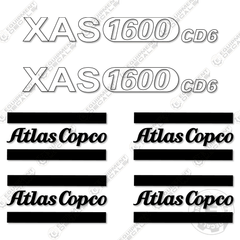 Fits Atlas Copco XAS 1600 CD6 Decal Kit Compressor