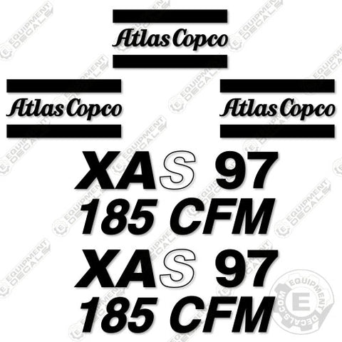 Fits Atlas Copco XAS97 Decal Kit Air Compressor