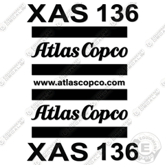 Fits Atlas Copco XAS 136 Decal Kit Air Compressor