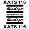 Image of Fits Atlas Copco XATS 116 Decal Kit Air Compressor