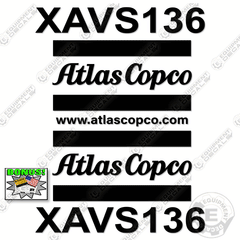 Fits Atlas Copco XAVS 136 Decal Kit Air Compressor