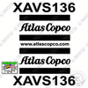 Image of Fits Atlas Copco XAVS 136 Decal Kit Air Compressor