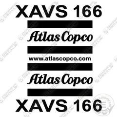 Fits Atlas Copco XAVS 166 Decal Kit Air Compressor