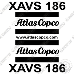 Fits Atlas Copco XAVS 186 Decal Kit Air Compressor