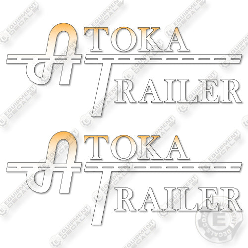 Fits Atoka Trailer 16 inch Logos Decal Kit Trailer