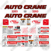 Image of AutoCrane 3203 RED Decal Kit Crane -Aftermarket Kit