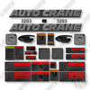Image of AutoCrane 3203 Decal Kit Crane - Dark Grey  - Aftermarket Kit